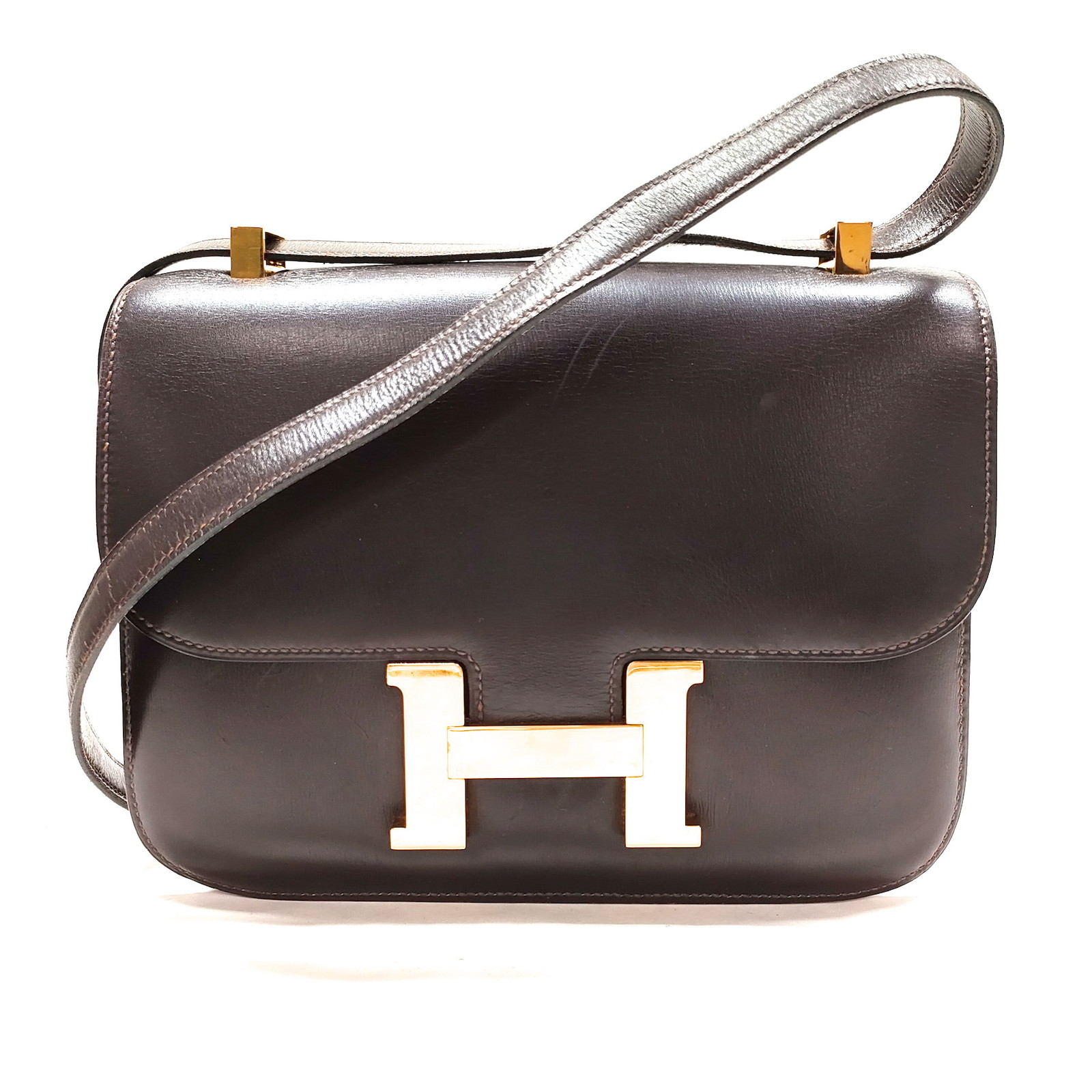 Hermes Shoulder Bag Constance 32 Browns Leather 2714660
